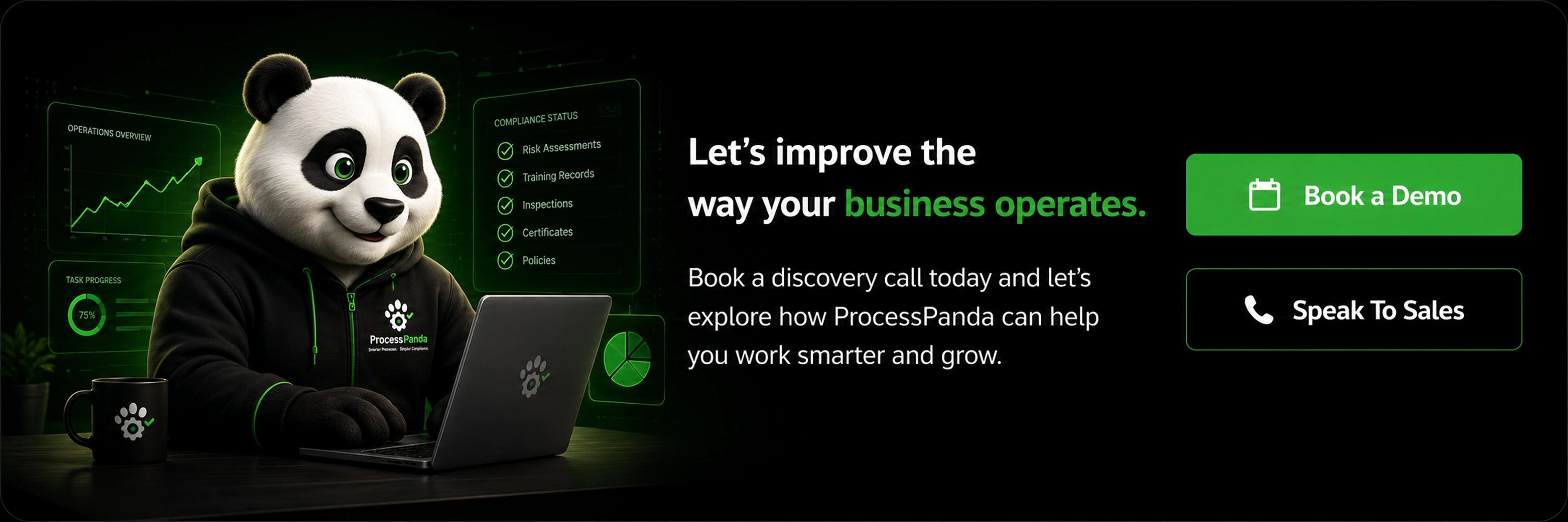 Let's improve the way your business operates. Book a Demo