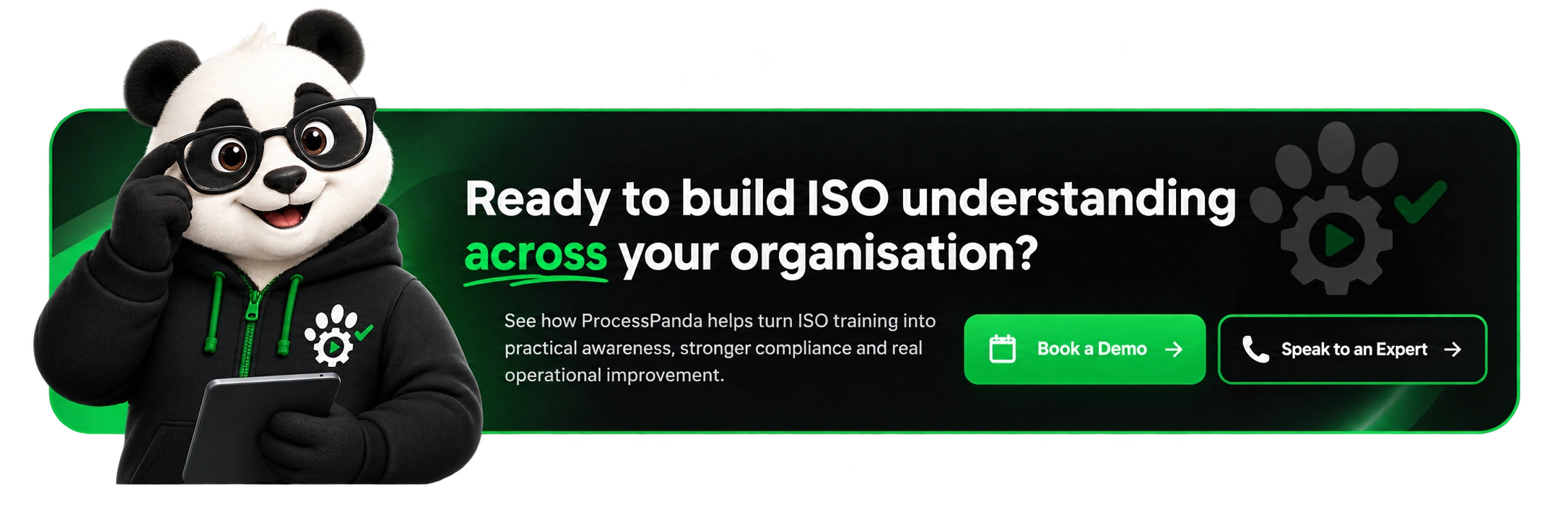 Ready to build ISO understanding across your organisation — Book a Demo or Speak to an Expert